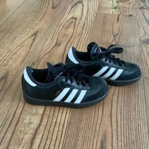 Kids indoor adidas soccer shoe